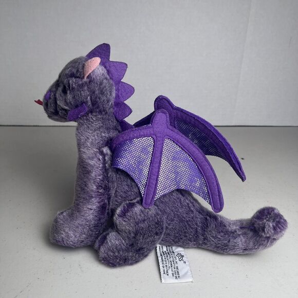 Russ Berrie Purple Pink Dragon Plush Stuffed Animal 7" Tall Collectible Toy - Picture 7 of 16